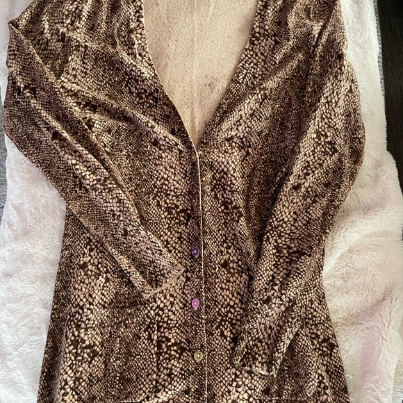 Cardigan in snakeskin pattern - Picture 5 of 6